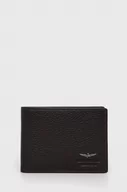 Portfele - Aeronautica Militare portfel skórzany męski kolor brązowy - miniaturka - grafika 1