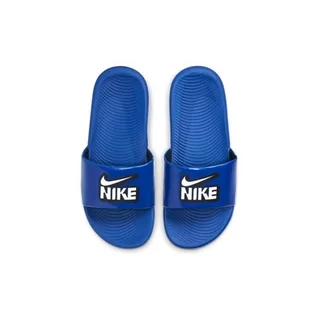 Klapki i japonki damskie - Klapki dziecięce Nike Kawa Slide Fun DD3242-400 - grafika 1