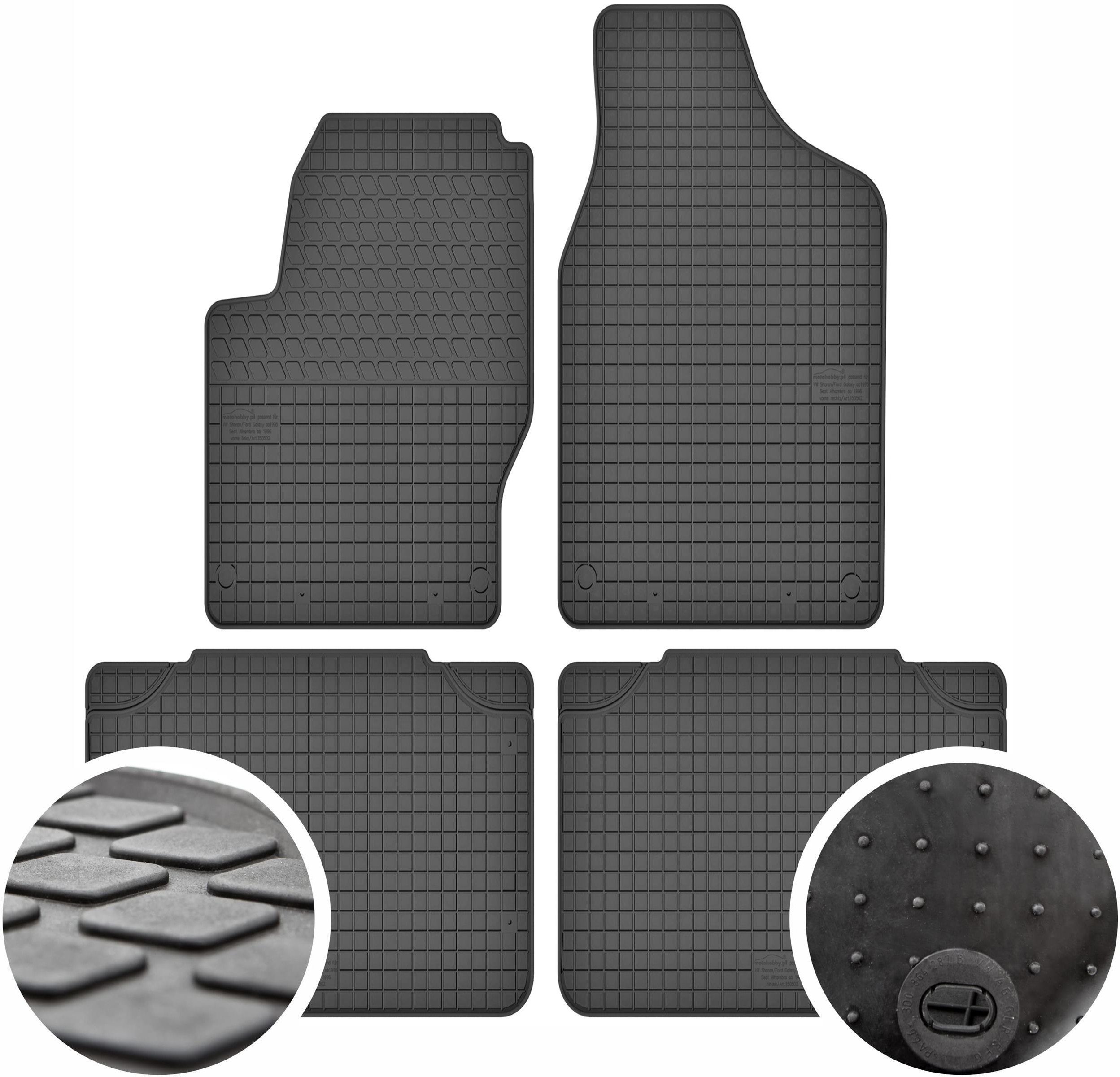 Dywaniki gumowe do VW Sharan / Ford Galaxy / Seat Alhambra I