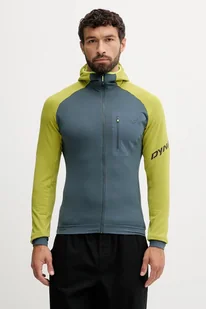 Dynafit bluza sportowa Radical Polartec kolor zielony z kapturem wzorzysta 08.0000071122 - Bluzy męskie - miniaturka - grafika 1