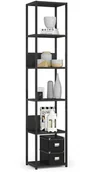 Półki do salonu - Industrialny Regał Czarny Z 6 Półkami C8-M20 - miniaturka - grafika 1