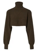 Swetry damskie - Pieces Golf w kolorze khaki - miniaturka - grafika 1