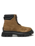 Botki męskie - Hugo Trapery Fabyan 50528995 Brązowy - miniaturka - grafika 1