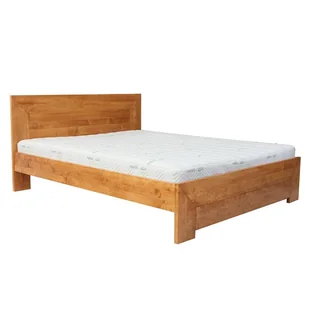 Ekodom Łóżko drewniane Lund Rozmiar 180x200 Szuflada 2/3 długości łóżka Kolor wybarwienia Olcha biała - Łóżka - miniaturka - grafika 1