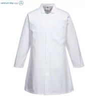 Odzież robocza - PORTWEST 2202 FARTUCH SPOŻYWCZY MĘSKI Z 1 KIESZENIĄ; BIAŁY - miniaturka - grafika 1