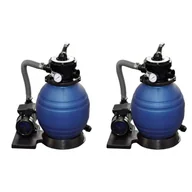 Akcesoria do basenów - vidaXL Piaskowe pompy filtrujące, 2 szt., 400 W, 11000 L/h - miniaturka - grafika 1