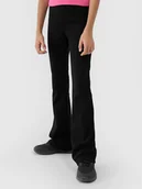 Legginsy - Dziewczęce legginsy z wysokim stanem 4F 4FJWSS25TTIGF199-20S Czarny - miniaturka - grafika 1
