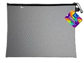 Długopisy - KOPERTA Z SUWAKIEM METALOWYM B4 38X29 CM CZARNA TETIS - miniaturka - grafika 1