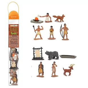 Safari Ltd 680304 Indianie w tubie - Figurki dla dzieci - miniaturka - grafika 1