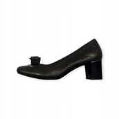 Czółenka - Wsuwane brązowe czółenka damskie Geox 38 - miniaturka - grafika 1