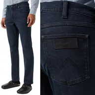 Spodnie męskie - Wrangler GREENSBORO New Cloudy Skies NOWA KOLEKCJA GRANATOWY DżINS W33 L30 - miniaturka - grafika 1