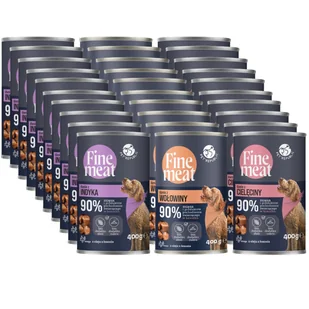 PetRepublic Fine Meat danie Mix Smaków 30x400g dla psa - Mokra karma dla psów - miniaturka - grafika 1