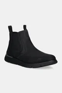 Botki męskie - Skechers sztyblety nubukowe AUGUSTINO PAULO kolor czarny 205227 - miniaturka - grafika 1
