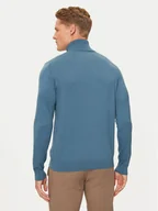 Swetry męskie - Sisley Golf 10F2S2244 Niebieski Slim Fit - miniaturka - grafika 1