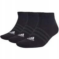 Skarpetki męskie - Skarpety adidas Thin and Light Sportswear Low-Cut 3 Pairs czarne IC1336 43- - miniaturka - grafika 1