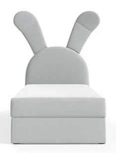 Szare dziecięce łóżko kontynentalne 100x200 cm R8-W11 - Łóżka dla dzieci i młodzieży Szare dziecięce łóżko kontynentalne 100x200 cm R8-W11 - Łóżka dla dzieci i młodzieży - miniaturka - grafika 1