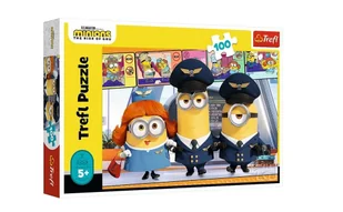 Trefl Puzzle Minionki Na Lotnisku 100 El. 16390 - Puzzle - miniaturka - grafika 1