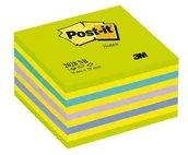 Etykiety samoprzylepne i bloki etykiet - POST-IT-3M Kostka samoprzylepna POST-IT 2028-NB) 76x76 mm 1x450 kart cukierkowa niebiesko-zielona - miniaturka - grafika 1