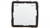 Gniazdka elektryczne - Ospel AS GNIAZDO BRYZGOSZCZELNE Z UZIEMIENIEM SCHUKO IP-44 WIECZKO BIAŁE GPH-1GS/m/00/w - miniaturka - grafika 1