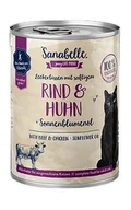 Mokra karma dla kotów - Sanabelle Wołowina i kurczak puszka 400g - miniaturka - grafika 1