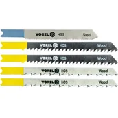 Brzeszczoty - Vorel brzeszczot do wyrzynarek, uchwyt typu b&d, uniwersalny, kpl. 5szt. 27834 - miniaturka - grafika 1