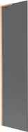 Parawany nawannowe - Mexen Next L parawan nawannowy 1-skrzydłowy 100 x 150 cm, grafit, miedź szczotkowana - 895-100-000-03-40-65 - miniaturka - grafika 1