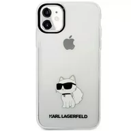 Etui i futerały do telefonów - Etui Karl Lagerfeld KLHCN61HNCHTCT do iPhone 11 / Xr 6,1" hardcase Ikonik Choupette - miniaturka - grafika 1