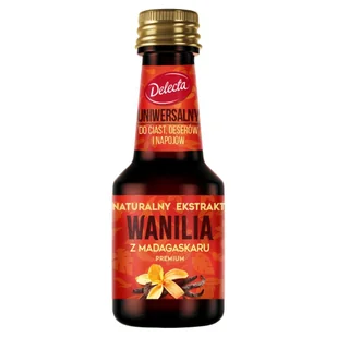 Delecta Wanilia naturalny aromat ekstrakt Premium 30 ml - Dodatki do ciast w płynie, aromaty - miniaturka - grafika 1