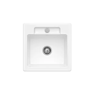 Villeroy & Boch Siluet 50 S V&B TitanCeram zlewozmywak ceramiczny KM 510x510 white alpin 334501R1 - Zlewozmywaki - miniaturka - grafika 2