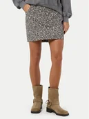 Spódnice - Noisy May Spódnica mini Jill 27033161 Beżowy Regular Fit - miniaturka - grafika 1