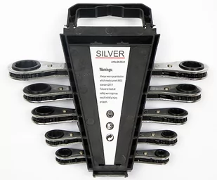 Klucze oczkowe z grzechotką 6-22mm 5 sztuk SILVER - Klucze i nasadki - miniaturka - grafika 3