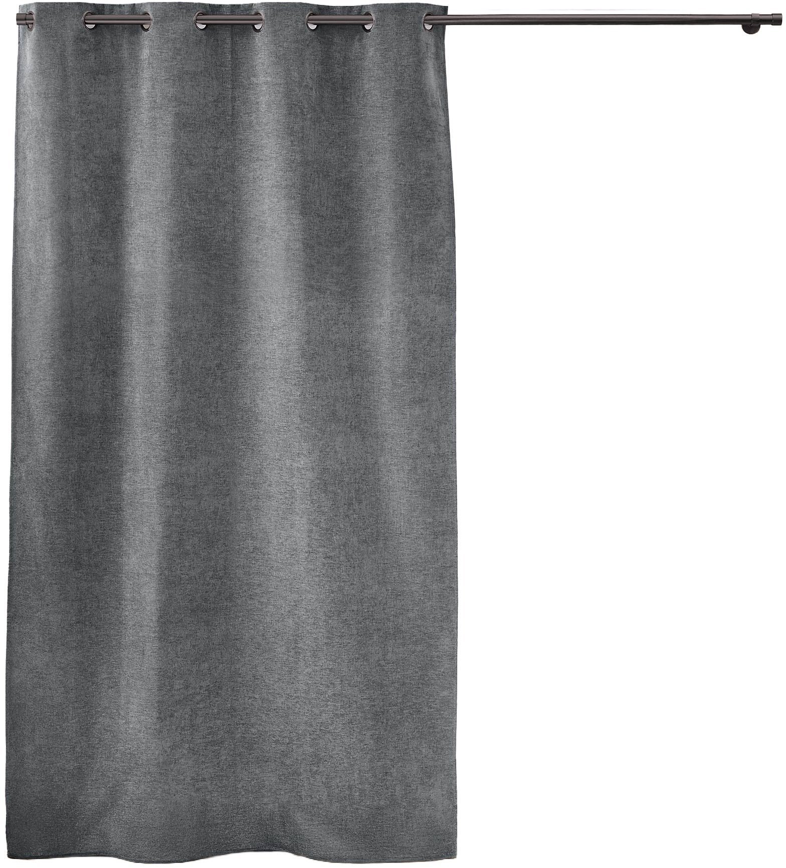 Douceur d`Interieur Zasłona zaciemniająca welurowa na przelotkach VELOURIS, 135 x 260 cm
