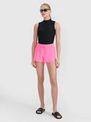 Spodenki damskie - 4F Spodenki plażowe damskie - różowe L - miniaturka - grafika 1