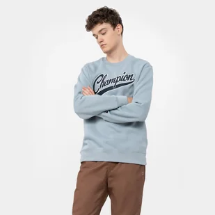 Męska bluza dresowa nierozpinana bez kaptura CHAMPION ROCHESTER Crewneck Sweatshirt - niebieski - Bluzy sportowe męskie - miniaturka - grafika 1