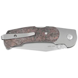 Nóż składany Viper Turn LE 103/300 Titanium/Dark Matter Copper Carbon Fiber, Bead Blasted M390 by Fabrizio Silvestrelli (V5986FCC) - Noże - miniaturka - grafika 7