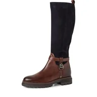 Kozaki damskie - Marco Tozzi Damskie 2-25603-43 modne kozaki, kasztanowe/granatowe, 38 EU, Chestnut Navy, 38 EU - miniaturka - grafika 1