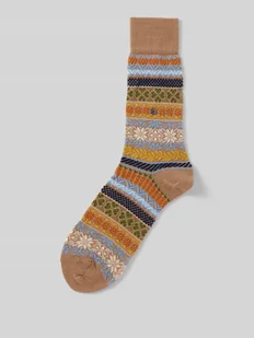 Skarpety z mieszanki żywej wełny model ‘Country Fair Isle’ - Skarpetki męskie - miniaturka - grafika 1