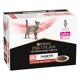 Purina Pro Plan Veterinary Diets Feline DM ST/OX - Diabetes Management, wołowina - 2 x 10 x 85 g - Mokra karma dla kotów - miniaturka - grafika 1