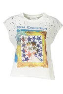 Portfele - DESIGUAL BIAŁY DAMSKI T-SHIRT BEZ RĘKAWÓW - miniaturka - grafika 1