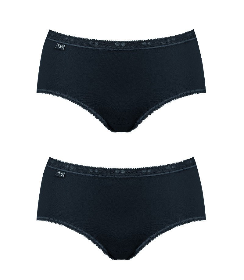 Sloggi, 2 x Majtki damskie sloggi Basic+ Midi 2P, rozmiar 42