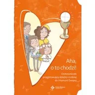 Religia i religioznawstwo - praca zbiorowa Aha o to chodzi! Domowniczek przygotowujący dziecko i rodzinę do I Komunii Świętej - miniaturka - grafika 1