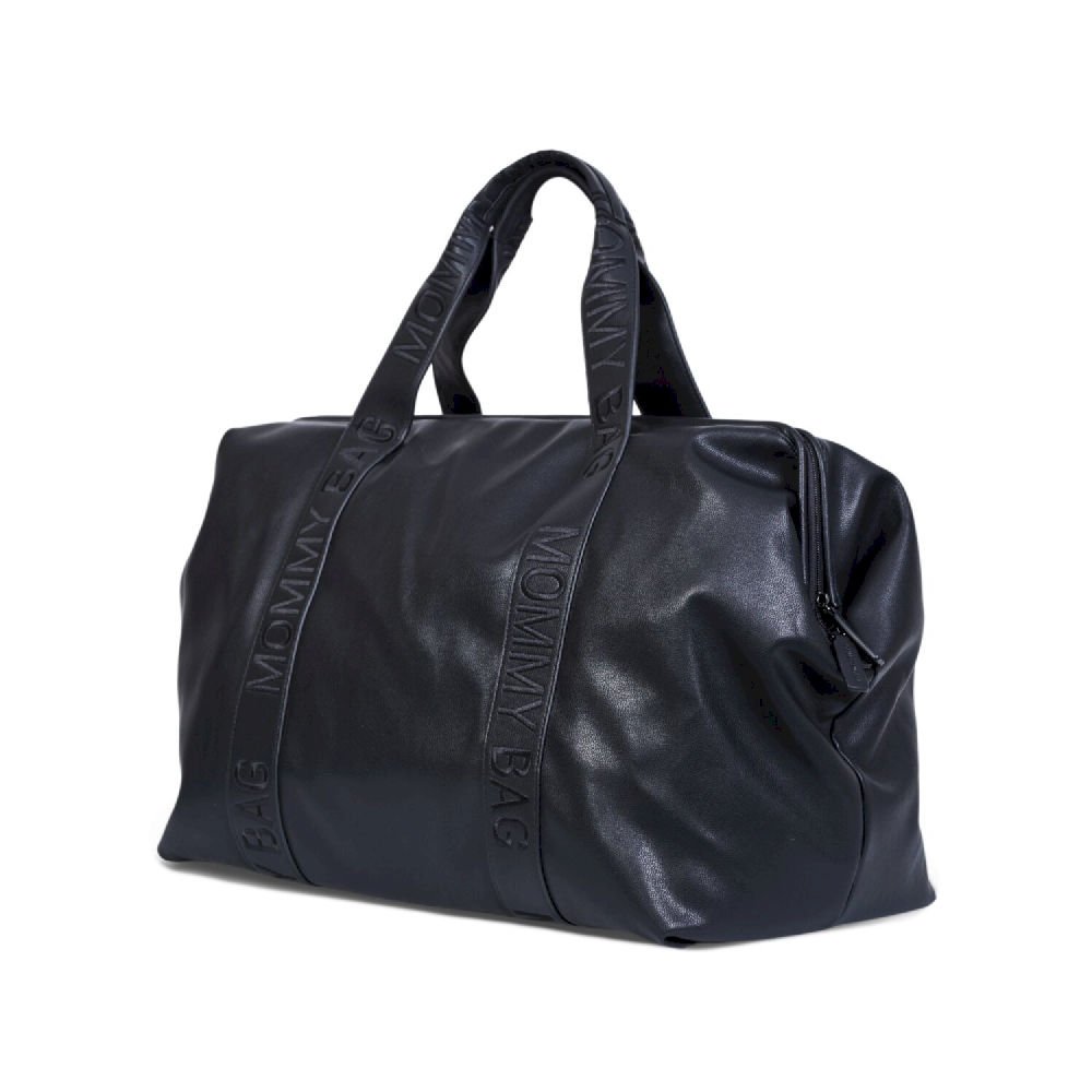 Childhome Torba Mommy Bag Signature Vegan Leather Black