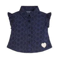 Bluzki damskie - Bluzka dziewczęca Guess Camicia bawełniana koszula-104 - miniaturka - grafika 1