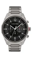 Zegarki męskie - Calvin Klein Zegarek Kwarcowy z Chronografem dla Mężczyzn z Szarą Bransoletą ze Stali Nierdzewnej, 25200267 - miniaturka - grafika 1