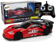 Zabawki zdalnie sterowane - Import leantoys Auto Sportowe R/C 1:24 Corvette C6.R Czerwone 2.4 G Światła 9735 - miniaturka - grafika 1