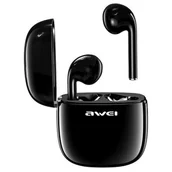 Słuchawki - Awei słuchawki Bluetooth 5.0 T28 TWS + stacja dokująca czarny/black AWEI051BLK - miniaturka - grafika 1