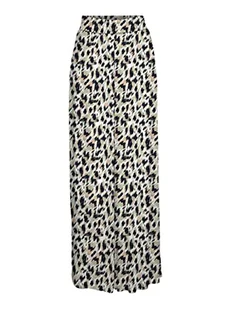 Vero Moda Vmmenny HW Szerokie spodnie Wvn Spodnie Damskie, Marynarka wojenna/Aop:stawia, XS - Spodnie damskie - miniaturka - grafika 1