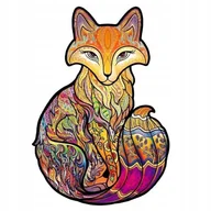 Puzzle - PUZZLE DREWNIANE DLA DOROSŁYCH PREZENT LISEK A3 - miniaturka - grafika 1