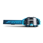 Gogle i okulary motocyklowe - Gogle Cross Raven Rysen Niebieski/Jasnoniebieski - miniaturka - grafika 1