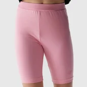 Legginsy - Legginsy Dziewczęce Kolarki 4F dzianinowe różowe 4FJWSS24TTIGF129 Różowy 146/152 - miniaturka - grafika 1
